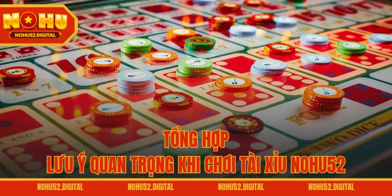 Tổng hợp lưu ý quan trọng khi chơi tài xỉu NOHU52